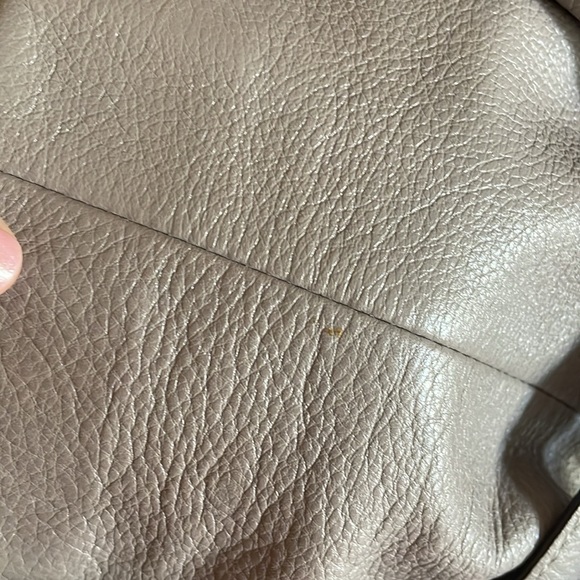 Coach Taupe-Grey Leather Saddle/Shoulder Bag - Picture 10 of 13